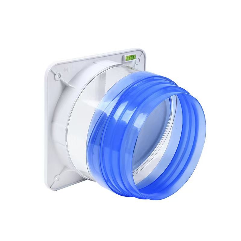 Dvojzámková spätná klapka pre univerzálny kuchynský digestor — vývod vzduchu, výfukové potrubie, moderný minimalistický štýl