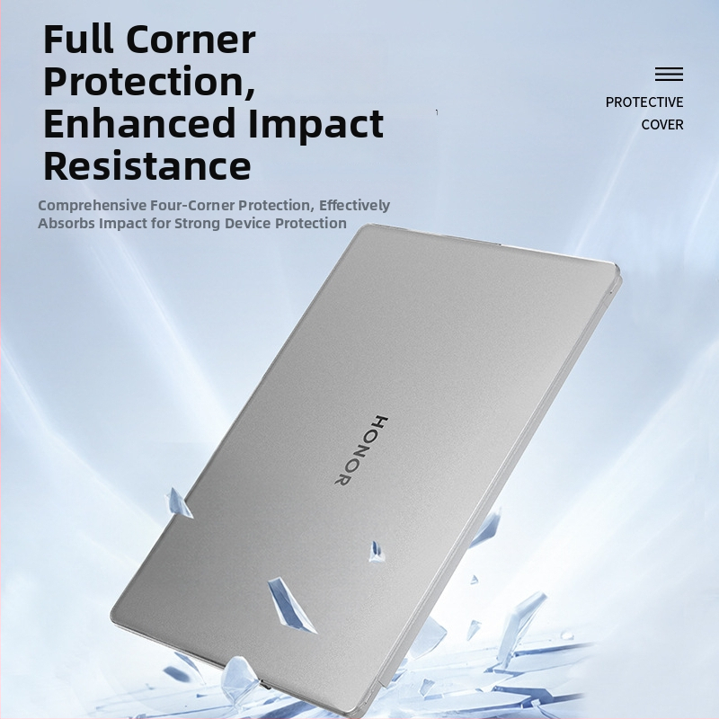 Honor notebookokhoz védőburkolat, DDC CASE, műanyag, modell Honor Crystal Sand Shell