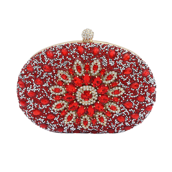 Večernja clutch torba s dijamantno ukrašenim suncokretom, PU materijal, oblik školjke, zaključavanje, unutarnja džep za mobitel, Kaihui