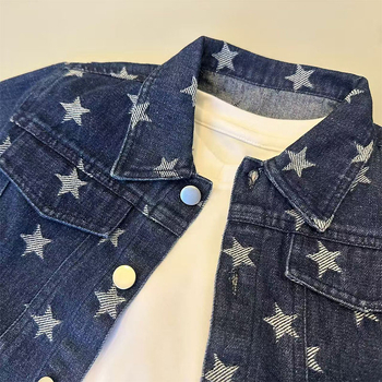 Βρεφικό τζιν μπουφάν, κορεατικού στιλ, βαμβάκι, ανοιξιάτικο-φθινοπωρινό, για βρέφη 0–1 ετών