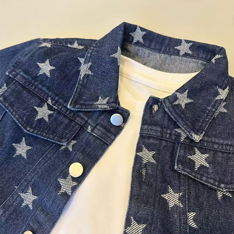 Βρεφικό τζιν μπουφάν, κορεατικού στιλ, βαμβάκι, ανοιξιάτικο-φθινοπωρινό, για βρέφη 0–1 ετών