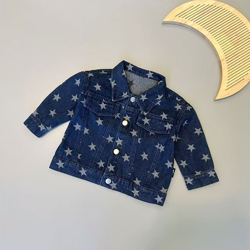 Βρεφικό τζιν μπουφάν, κορεατικού στιλ, βαμβάκι, ανοιξιάτικο-φθινοπωρινό, για βρέφη 0–1 ετών