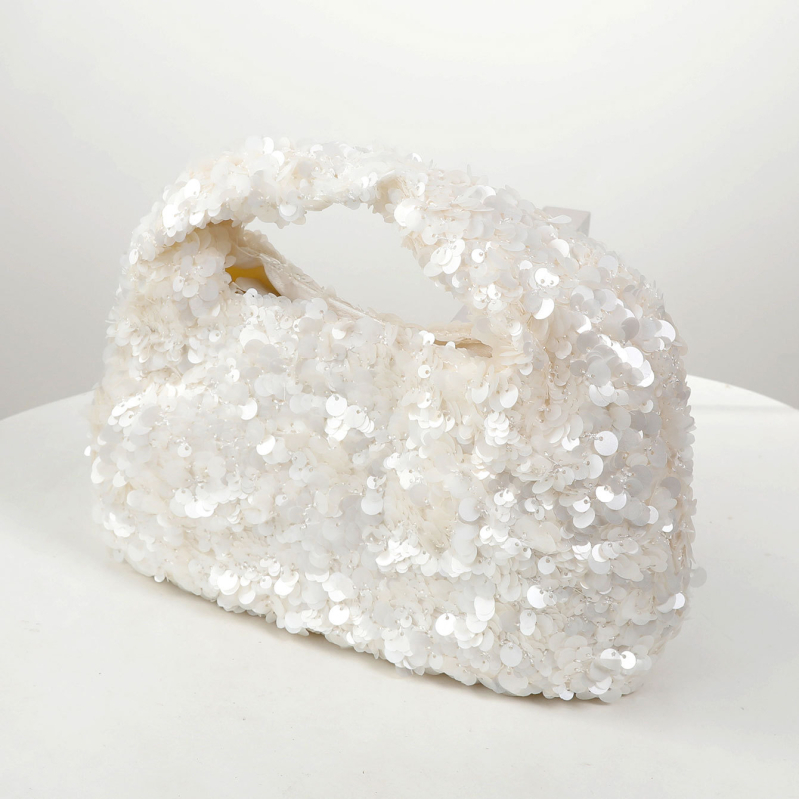 Pailette kvadratna torba, PU materijal, ulični stil, magnetsko zatvaranje, unutarnja džep sa zipom i džep ID, poliester podstava