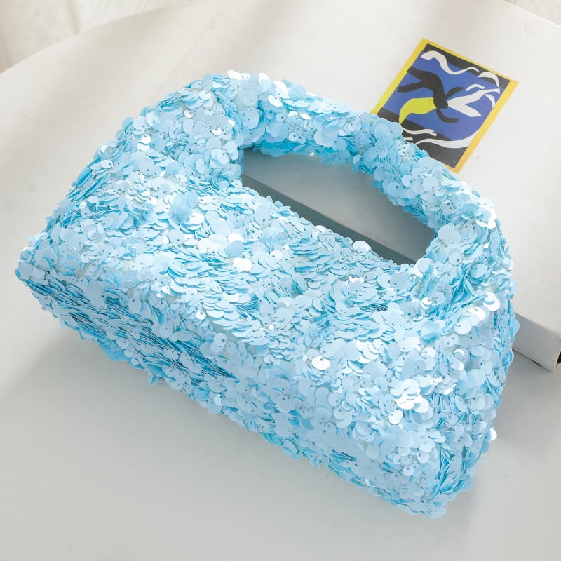 Pailette kvadratna torba, PU materijal, ulični stil, magnetsko zatvaranje, unutarnja džep sa zipom i džep ID, poliester podstava