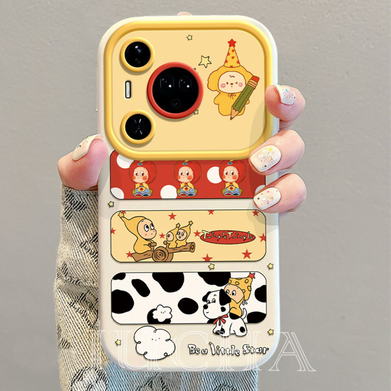 Univerzálny silikónový ochranný kryt pre Huawei Pura80 a Pura70 Pro – cartoon štýl Starman, proti pádu, spracovanie nástrekom