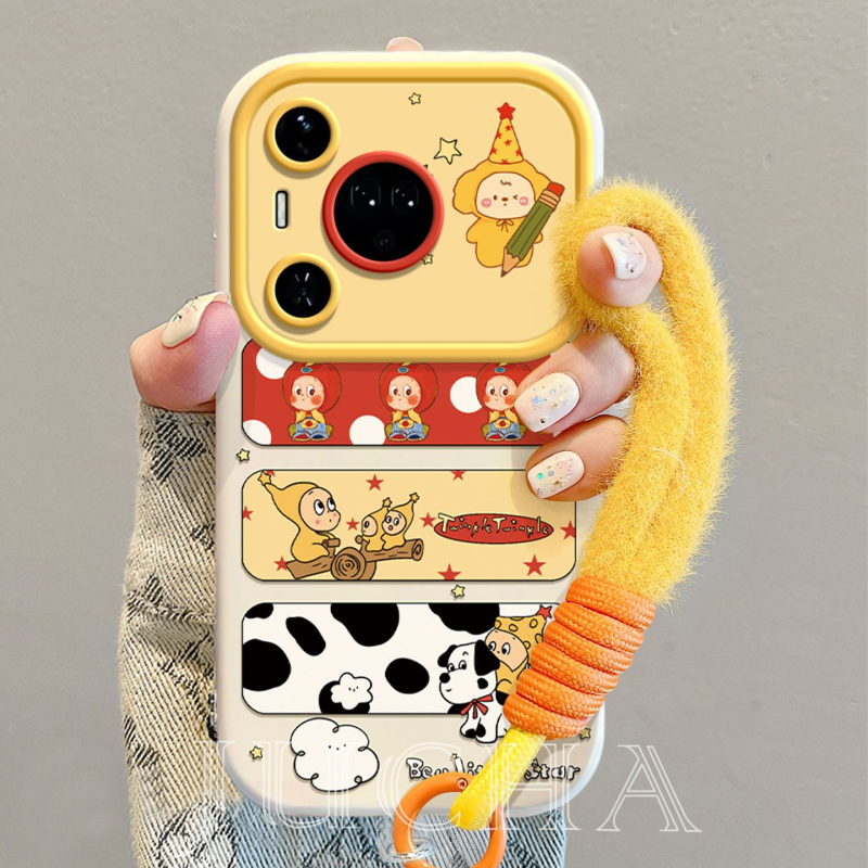 Univerzálny silikónový ochranný kryt pre Huawei Pura80 a Pura70 Pro – cartoon štýl Starman, proti pádu, spracovanie nástrekom