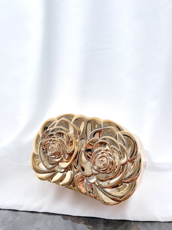 Estélyi táska - akril, ovális alak, mágneszár, telefontartó rekesz, európa- és amerikai retro stílus (Model Y0745)