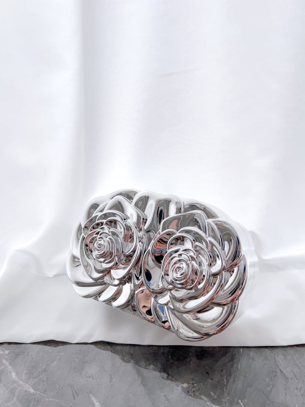 Estélyi táska - akril, ovális alak, mágneszár, telefontartó rekesz, európa- és amerikai retro stílus (Model Y0745)