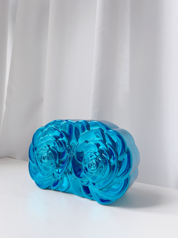 Estélyi táska - akril, ovális alak, mágneszár, telefontartó rekesz, európa- és amerikai retro stílus (Model Y0745)