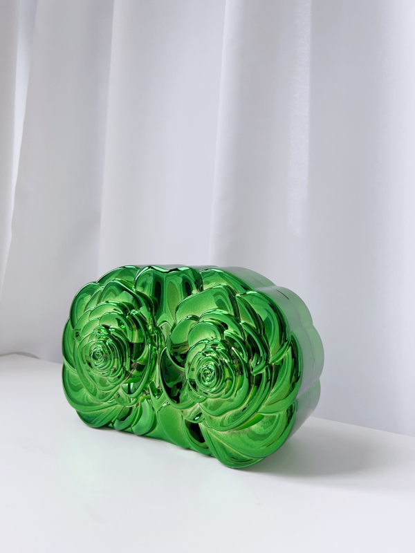 Estélyi táska - akril, ovális alak, mágneszár, telefontartó rekesz, európa- és amerikai retro stílus (Model Y0745)