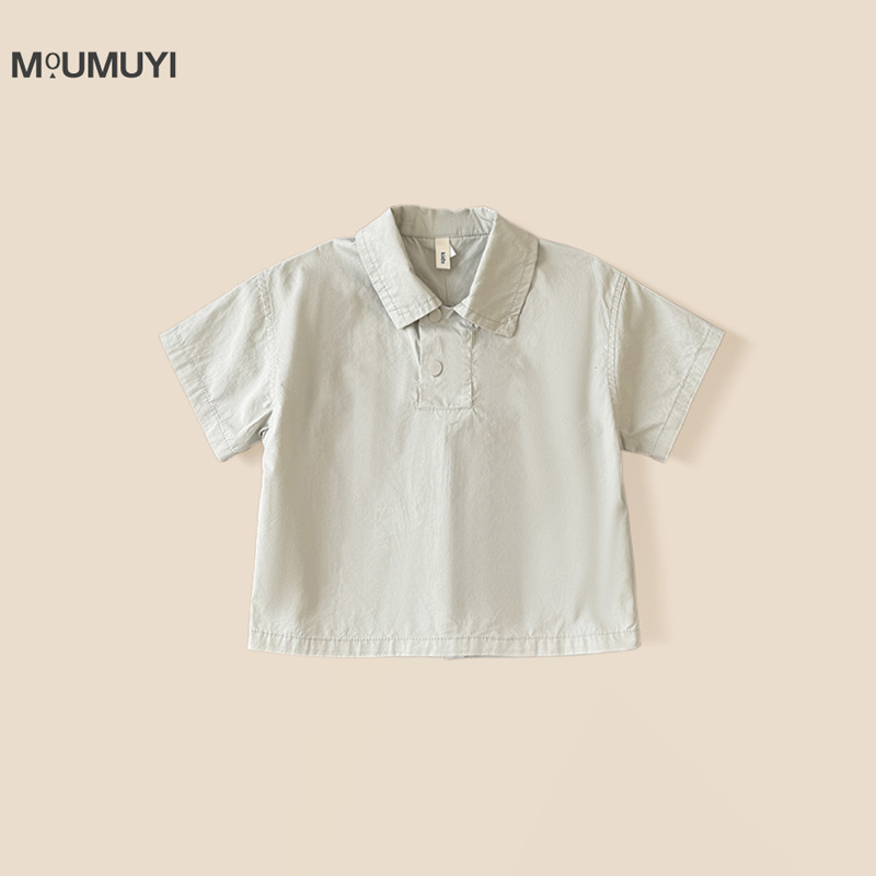 Polo majica za dječake, ljeto 2025, 100% pamuk, korejski stil, uzrast 3-8 godina