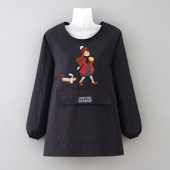 Bársonyból készült ujjú kötény catering-konyhákhoz, vízlepergető és szennyeződés elleni védelem.