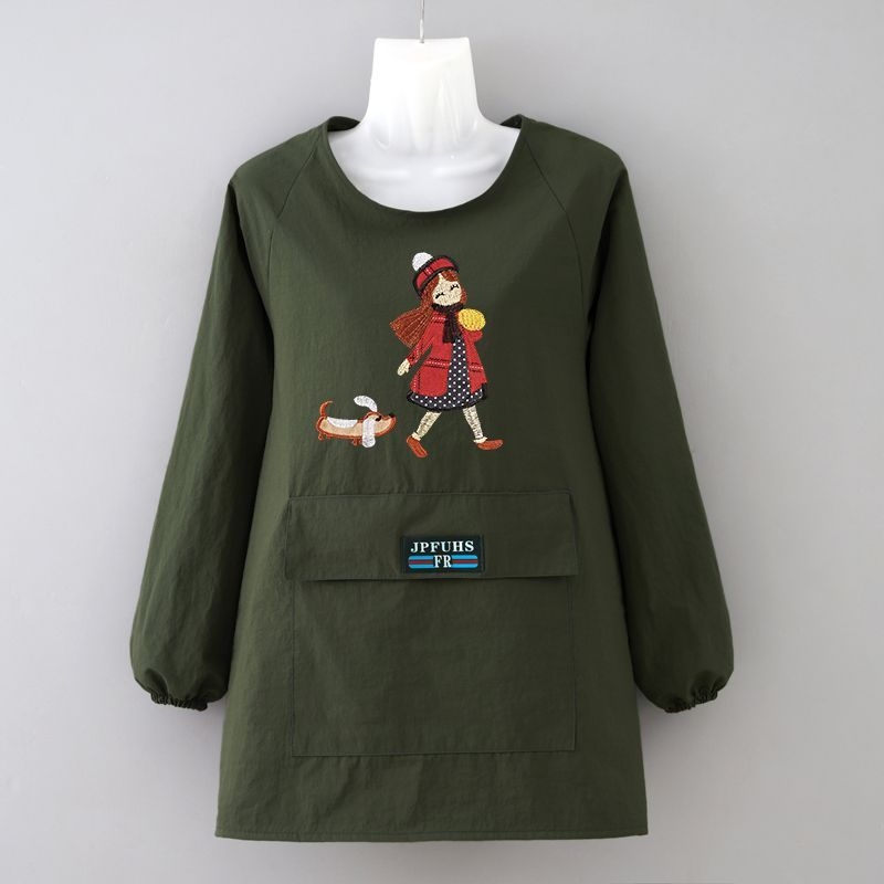 Bársonyból készült ujjú kötény catering-konyhákhoz, vízlepergető és szennyeződés elleni védelem.