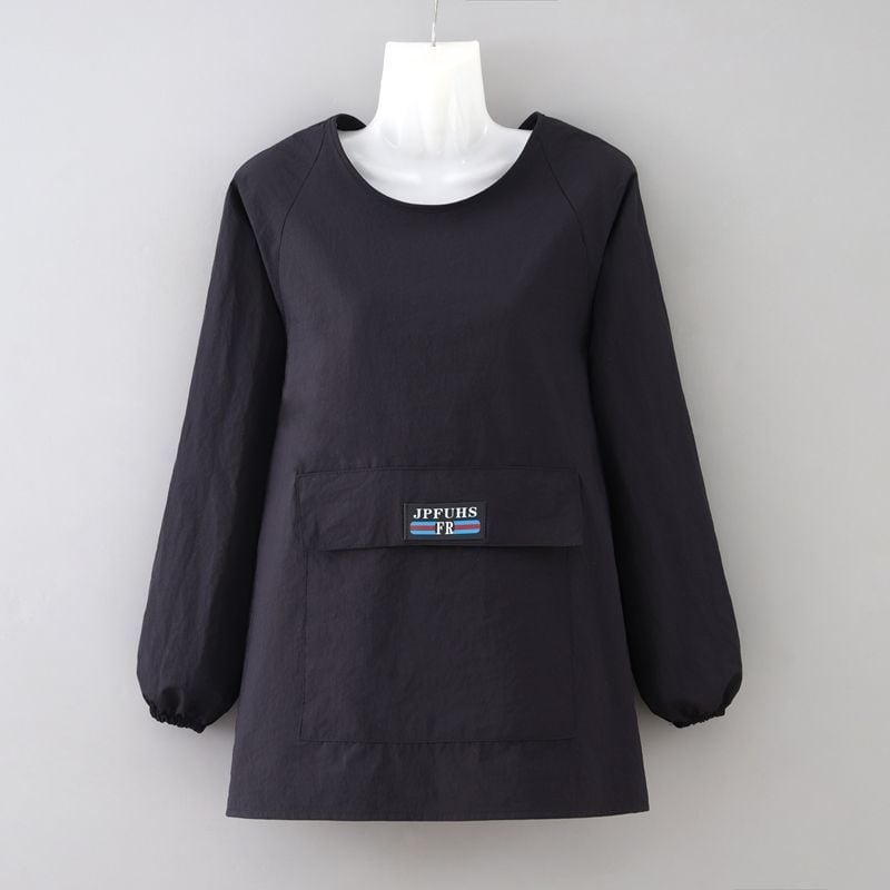 Bársonyból készült ujjú kötény catering-konyhákhoz, vízlepergető és szennyeződés elleni védelem.