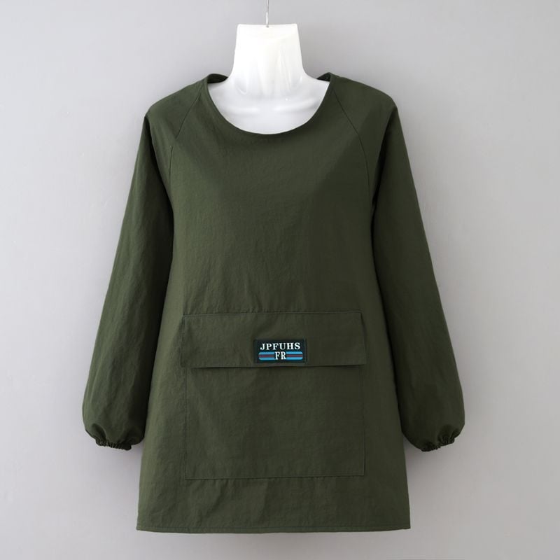 Bársonyból készült ujjú kötény catering-konyhákhoz, vízlepergető és szennyeződés elleni védelem.