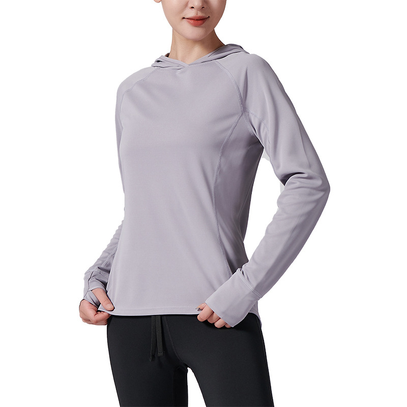 Női kapucnis slim-fit sportdzseki tavaszra, nedvességelvezető, hosszú ujjú