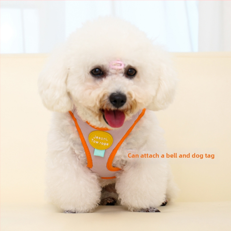 Гръдна яка и каишка за малки кучета, регулируема полиестерна шлейка за разходки, 300 бр. в кутия