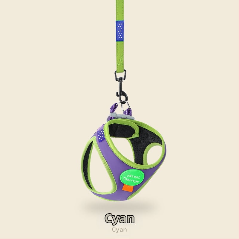 Гръдна яка и каишка за малки кучета, регулируема полиестерна шлейка за разходки, 300 бр. в кутия