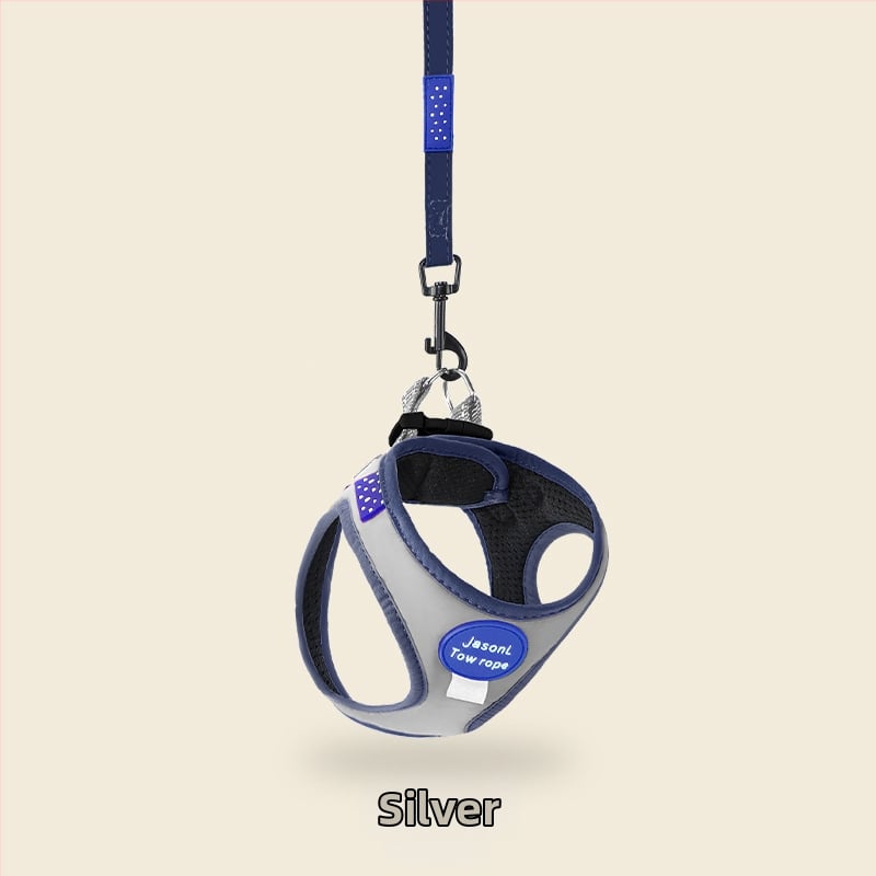 Гръдна яка и каишка за малки кучета, регулируема полиестерна шлейка за разходки, 300 бр. в кутия