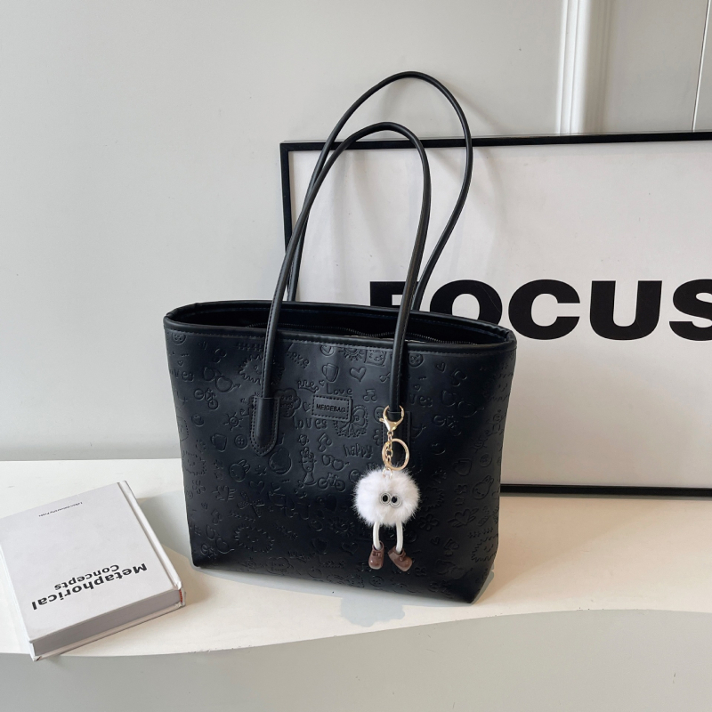 Γυναικεία τσάντα tote — Αστικός μινιμαλισμός, PU δέρμα, οριζόντια τετράγωνη μορφή, φερμουάρ για το άνοιγμα, εσωτερικές θήκες: κρυφή θήκη με φερμουάρ, θήκη για κινητό, θήκη για ID