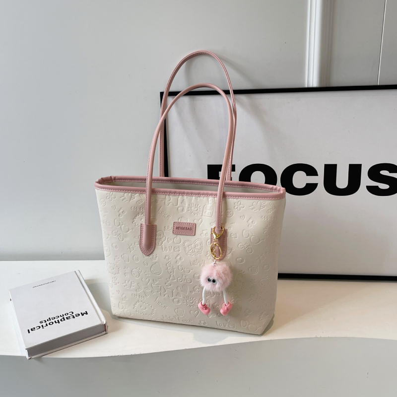 Γυναικεία τσάντα tote — Αστικός μινιμαλισμός, PU δέρμα, οριζόντια τετράγωνη μορφή, φερμουάρ για το άνοιγμα, εσωτερικές θήκες: κρυφή θήκη με φερμουάρ, θήκη για κινητό, θήκη για ID