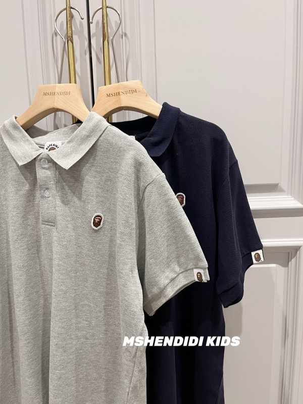 Kisgyerekek pólóing polo gallérral, rövid ujjú, 95% pamut piqué, lélegző nyári viselet, uniszex, 3–8 év