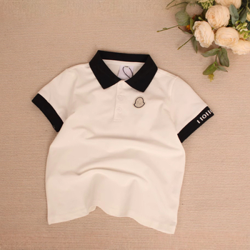 Dječje polo majica – unisex, pleteni materijal, uzorci: pruge, mreža, slova; ljeto 2025, za djecu od 3 do 8 godina