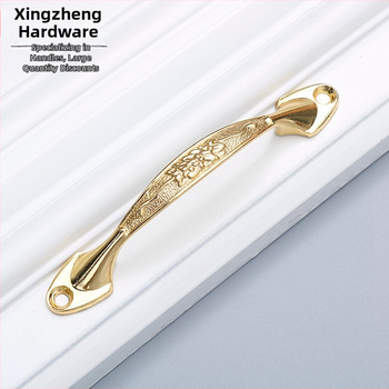 Mâner pentru sertar și ușă de dulap, aliaj de zinc, finisaj vintage, model 72, brand Prosperity, stil light luxury