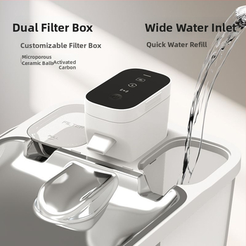 Δοχείο νερού γάτας με γυάλινο σώμα, χειροκίνητη λειτουργία, μη αυτόματο, κατάλληλο για γάτες