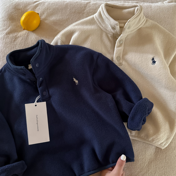 Polo majica s dugim rukavima, korejskog stila, pamuk tkanina, Avatar uzorak