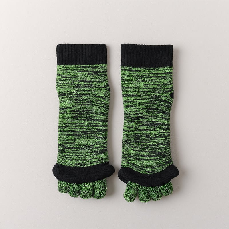 Joga čarape s pet prstiju, srednja dužina, pamuk, protivklizne, unisex