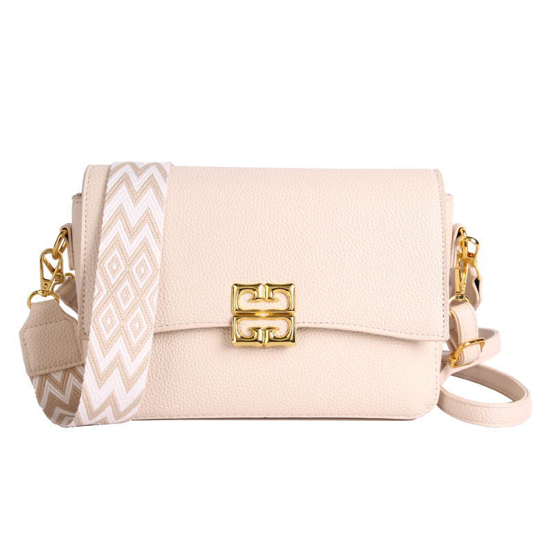 PU materijal Crossbody mala kvadratna torbica s magnetskim zatvaračem, poliester podstava, skriveni džep sa zatvaračem i džep za telefon