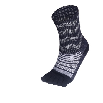 Vunene čarape s pet prstiju, debele, srednje dužine, Unisex (30-50% vuna, visoki tubus, 168 igala)