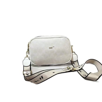 Kamera táska városi egyszerű stílusban, horizontális négyzetes forma, PU anyag, poliészter bélés, cipzáros záródás, belső réteg