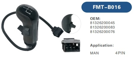 FORMENTER mjenjač sa zračnim pogonom za MAN kabinu kamiona, modeli 8132620043, 81326200043, 81326200085, 81326200039