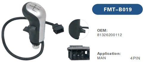 FORMENTER mjenjač sa zračnim pogonom za MAN kabinu kamiona, modeli 8132620043, 81326200043, 81326200085, 81326200039