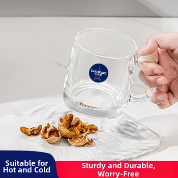 Lemeiya pahar din sticlă temperată pentru apă de gură și periuța de dinți, rotund, un singur strat, rezistent la temperaturi înalte, pentru uz casnic și hotelier