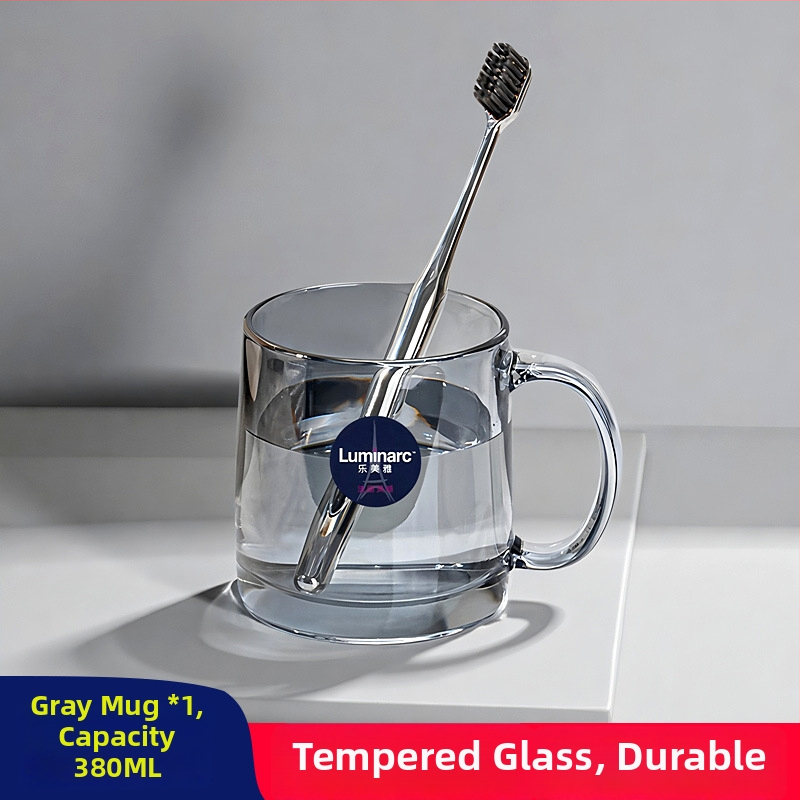 Lemeiya pahar din sticlă temperată pentru apă de gură și periuța de dinți, rotund, un singur strat, rezistent la temperaturi înalte, pentru uz casnic și hotelier