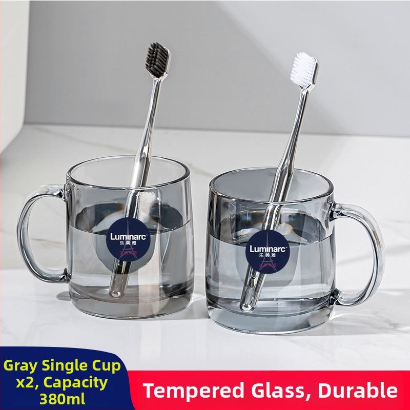 Lemeiya pahar din sticlă temperată pentru apă de gură și periuța de dinți, rotund, un singur strat, rezistent la temperaturi înalte, pentru uz casnic și hotelier