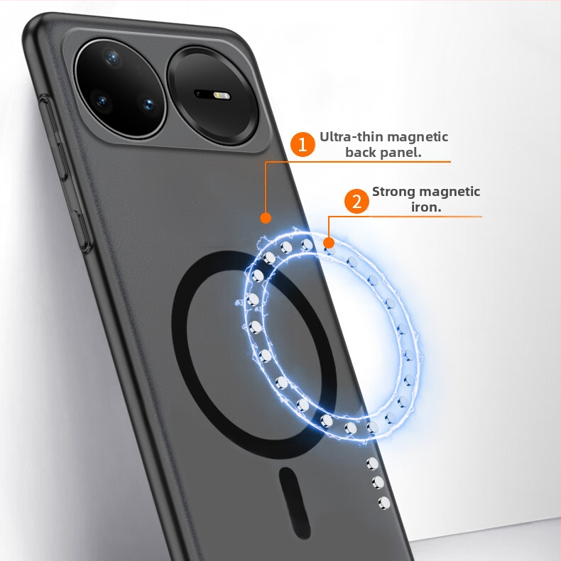 TPU obal na Huawei nova15 Pro, matný povrch s textúrou piesku, magnetické priľnutie a ochrana proti pádu