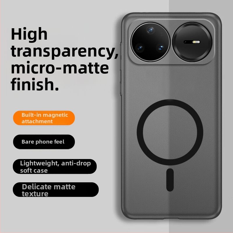 TPU obal na Huawei nova15 Pro, matný povrch s textúrou piesku, magnetické priľnutie a ochrana proti pádu