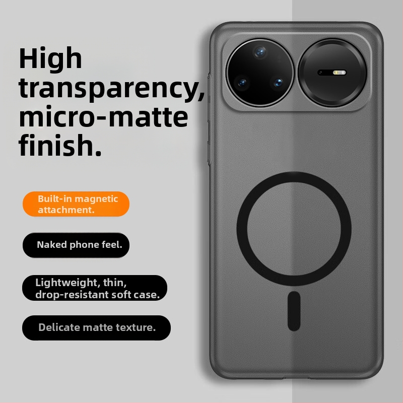 TPU obal na Huawei nova15 Pro, matný povrch s textúrou piesku, magnetické priľnutie a ochrana proti pádu