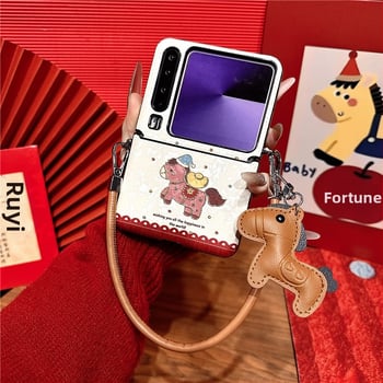 Pouzdro pre Huawei Nova Flip s držiakom, roztomilý ľahký luxusný štýl, materiál TPE, mechanické spracovanie, proti pádu