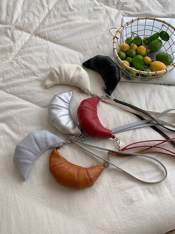 PU koža, Dumpling Bag stil, oblik dumpling, zatvaranje na zip, unutarnja zip kapsa