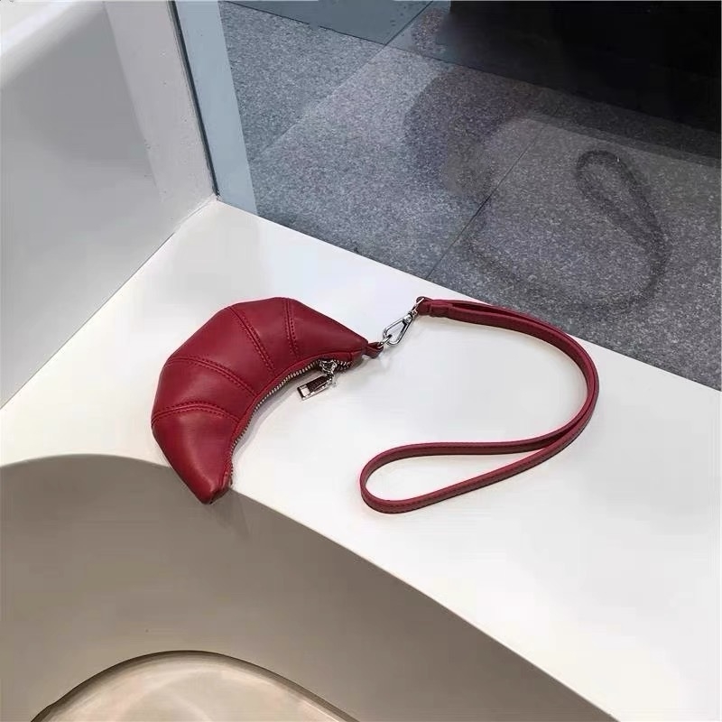 PU koža, Dumpling Bag stil, oblik dumpling, zatvaranje na zip, unutarnja zip kapsa