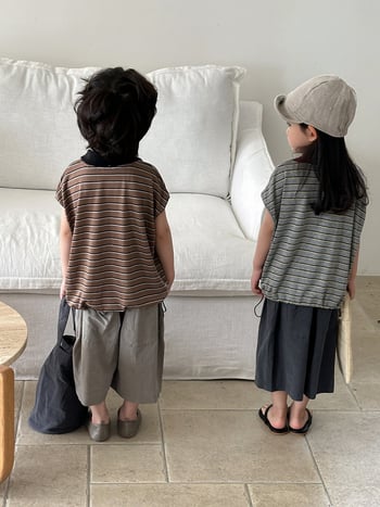 Polo majica s prugama, pamuk, unisex, za djecu 3–8 godina