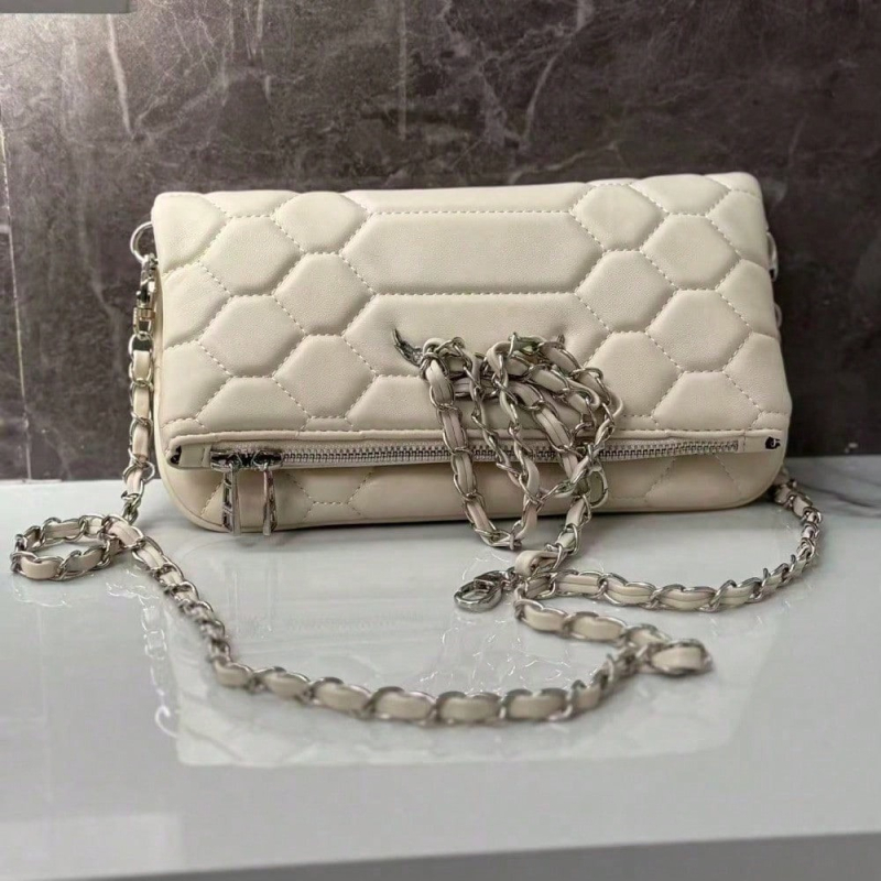 Crossbody torba s izvezenim uzorkom, PU materijal, unisex stil, vodoravni kvadratni oblik, zatvaranje na zatvarač, unutarnji džep za telefon