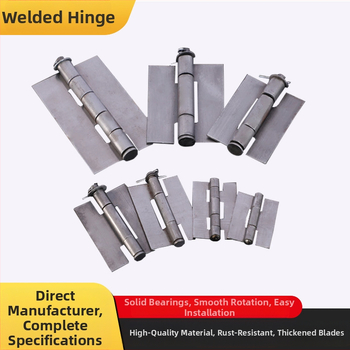 Hegesztett csuklópánt szekrényajtókhoz, vasból, 03 modell, olajos felületű korrózióálló bevonattal, modern minimalista stílus