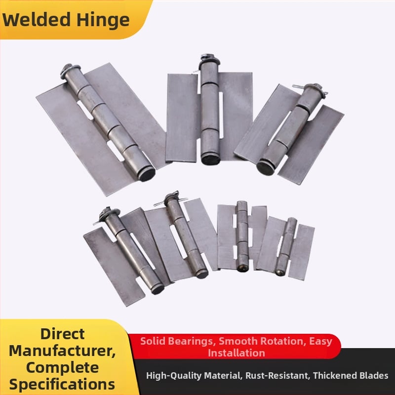 Hegesztett csuklópánt szekrényajtókhoz, vasból, 03 modell, olajos felületű korrózióálló bevonattal, modern minimalista stílus