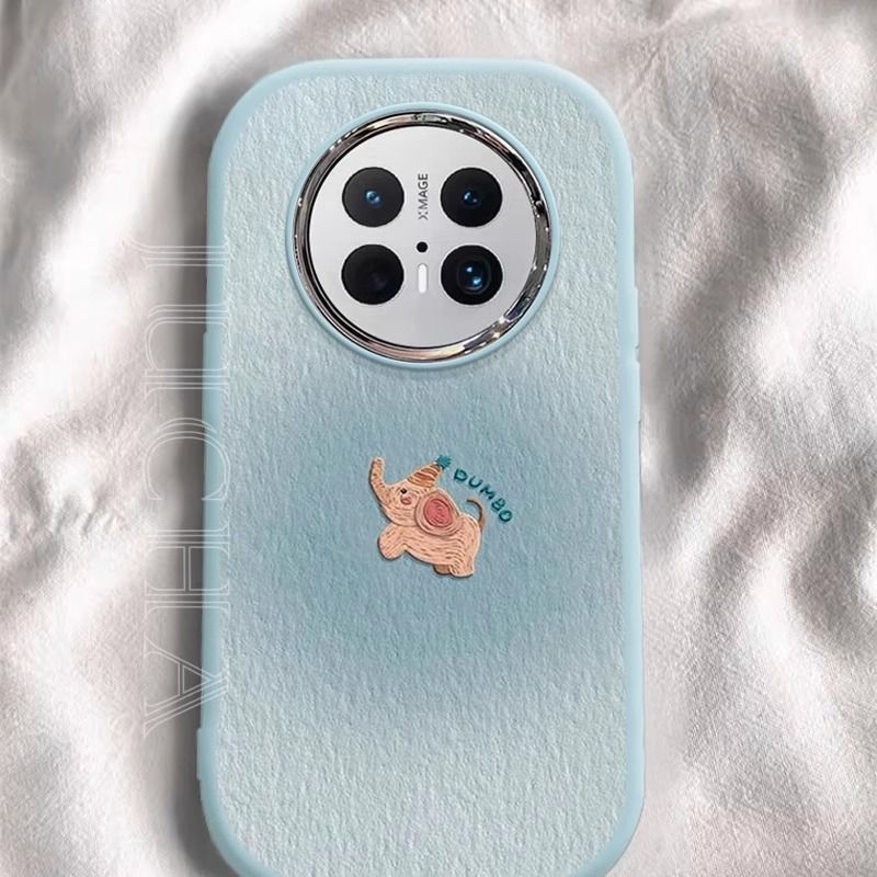 Husă Huawei Mate70 cu elefănțel în stil pictură în ulei, design desen animat, imprimare acrilică